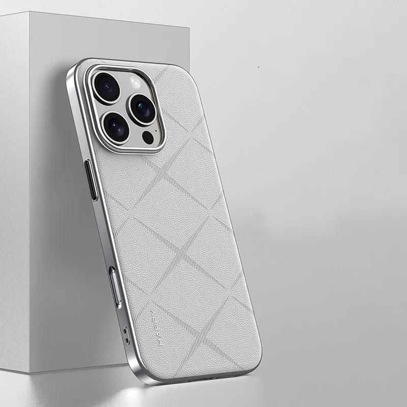 iPhone 16 Series Classy High-End Leather Business Case