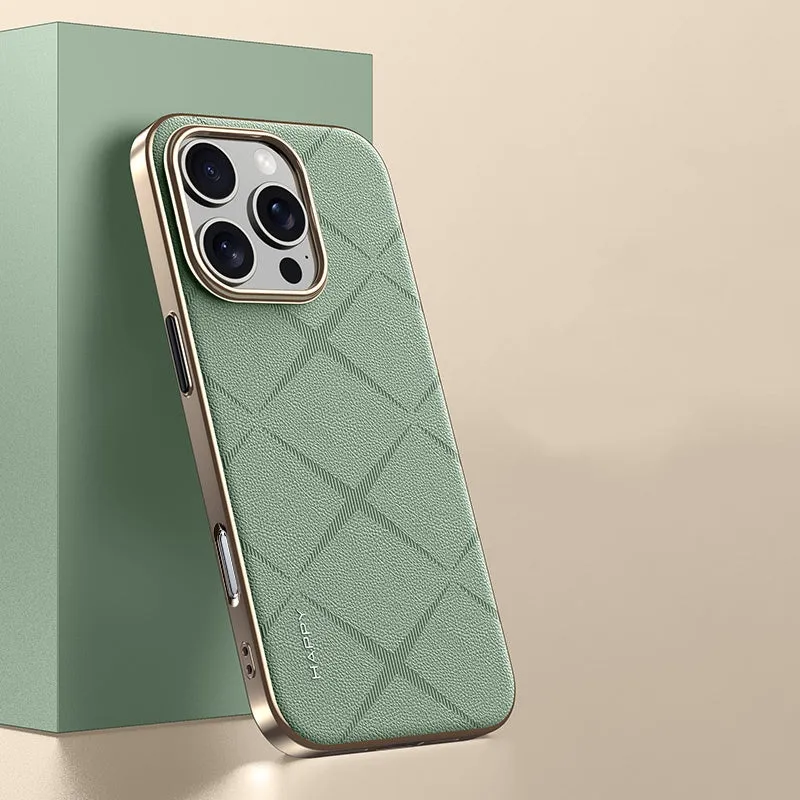 iPhone 16 Series Classy High-End Leather Business Case