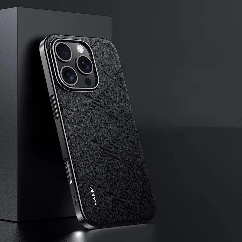 iPhone 16 Series Classy High-End Leather Business Case