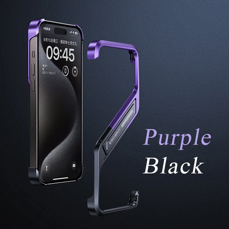 iPhone 16 Series Ultra-Thin Metal Bumper Case
