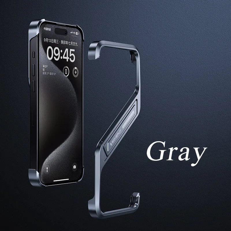 iPhone 16 Series Ultra-Thin Metal Bumper Case