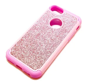 iPhone 6 6s 7 8 Shockproof pink glitter phone case