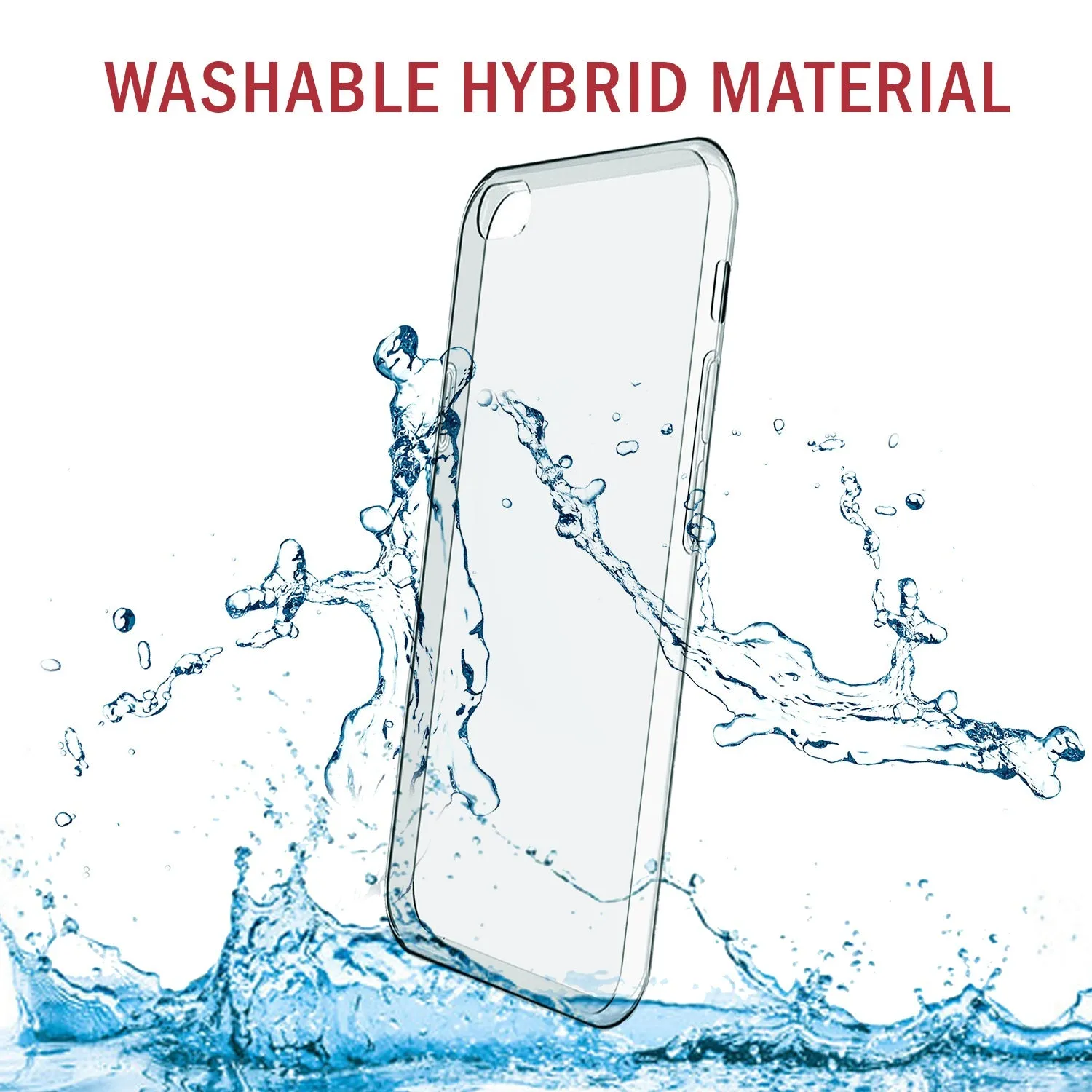 Iphone 8 Plus Gel Case soft Back Cover - Transparent