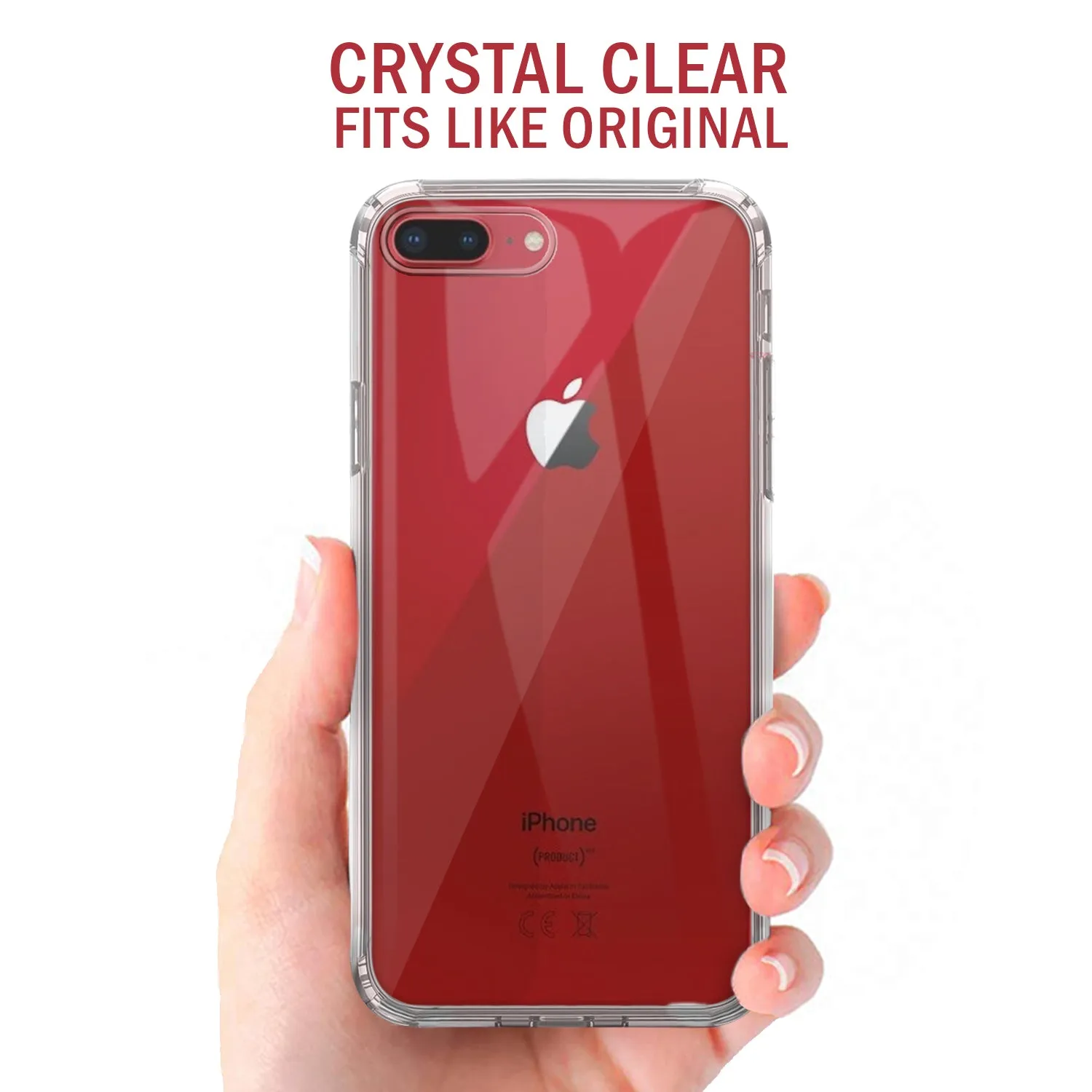 Iphone 8 Plus Gel Case soft Back Cover - Transparent