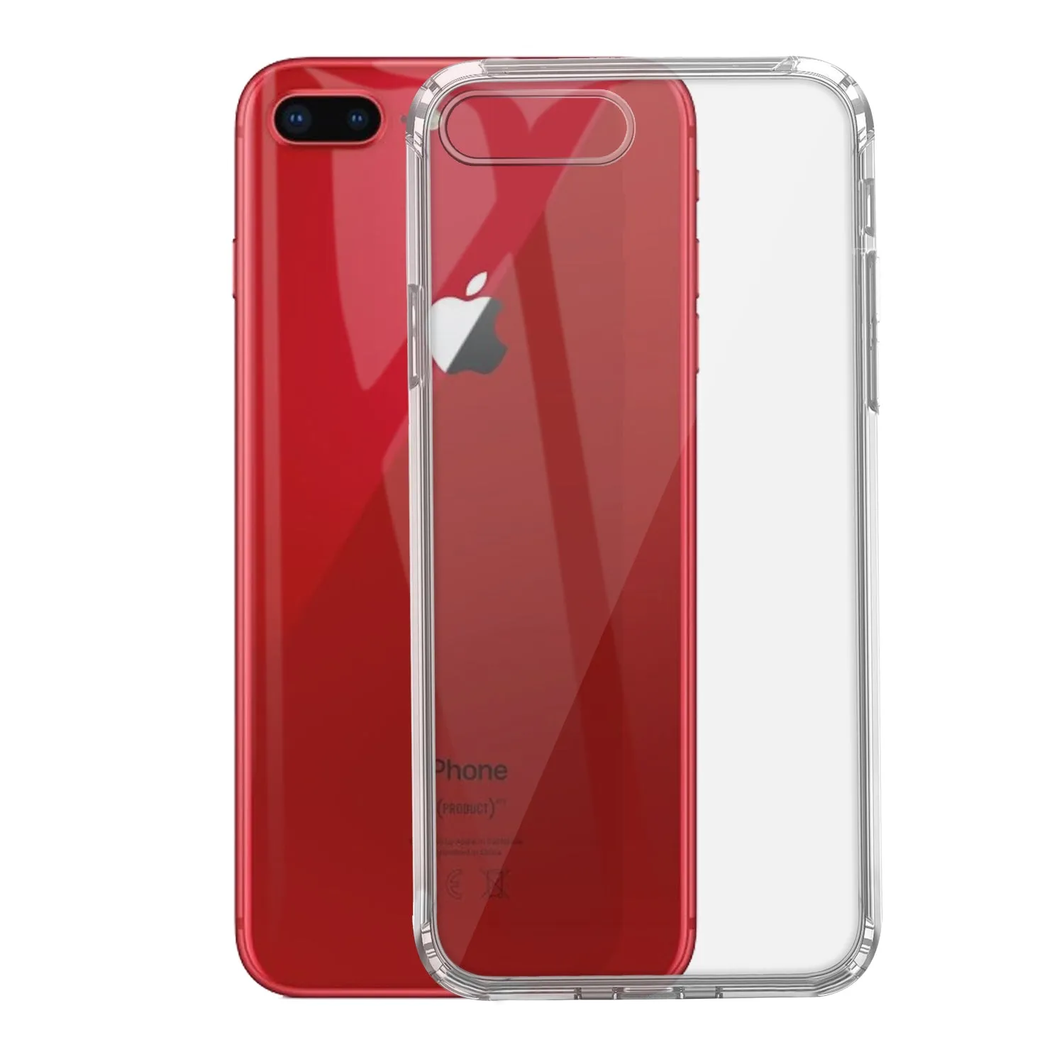 Iphone 8 Plus Gel Case soft Back Cover - Transparent