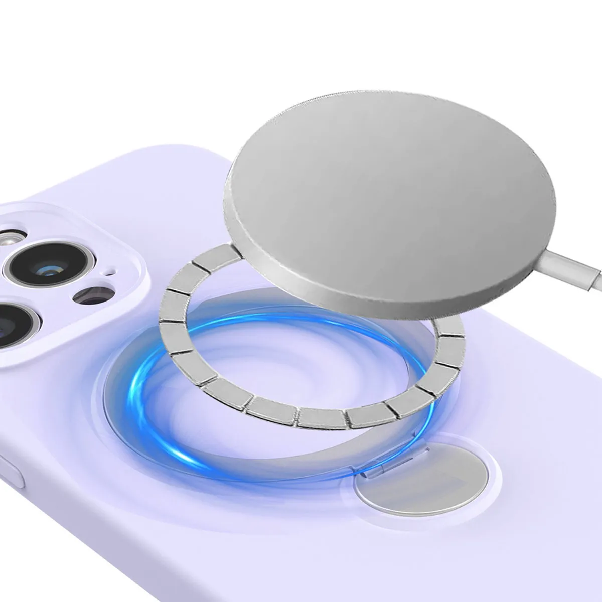 iPhone MagSafe Silicone Case with 360 Ring