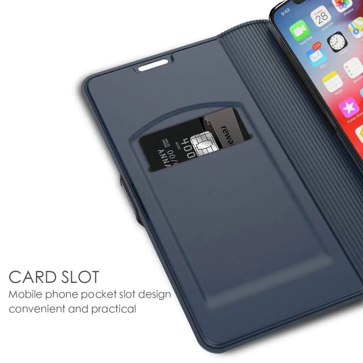iPhone SE 2020 PU Leather Flip Stand Wallet Full Protective Shockproof Cover