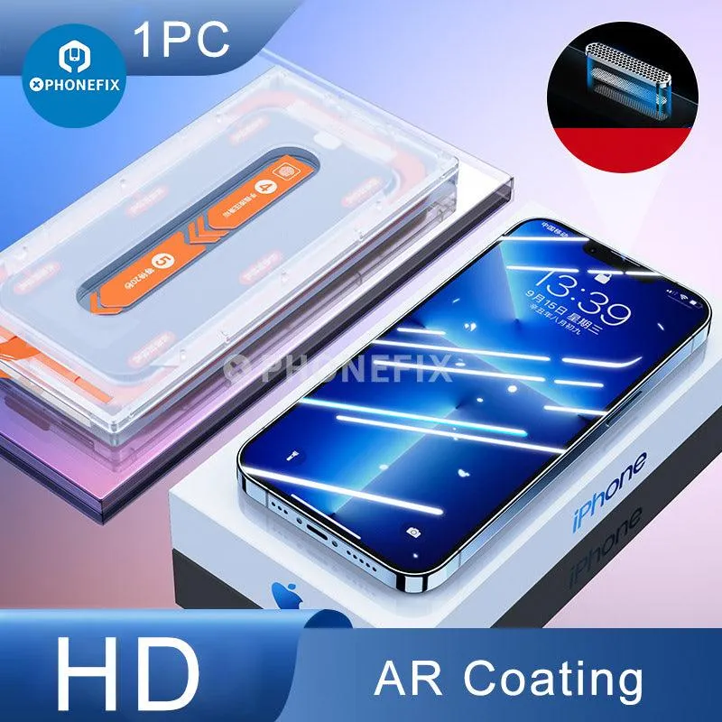 iPhone Series Screen Protector With Easy Installation Dust-Free Box