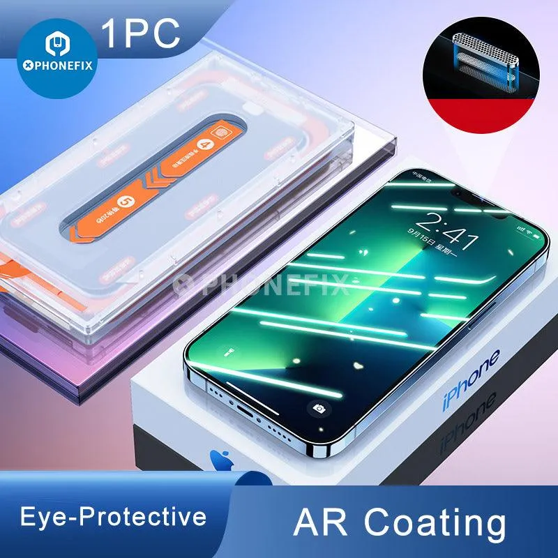 iPhone Series Screen Protector With Easy Installation Dust-Free Box