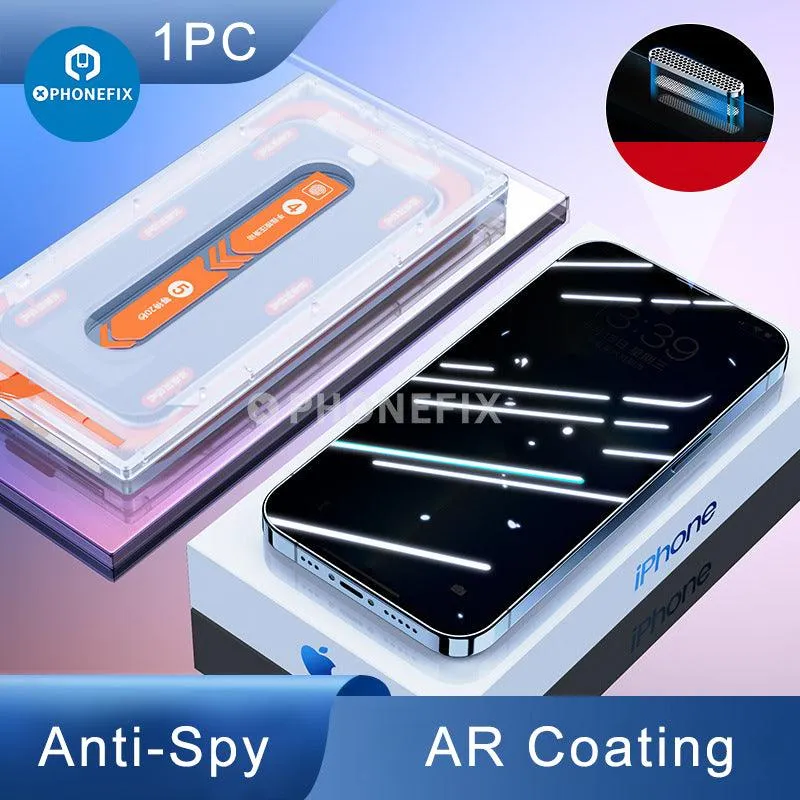 iPhone Series Screen Protector With Easy Installation Dust-Free Box