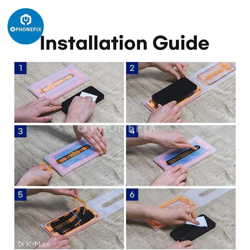 iPhone Series Screen Protector With Easy Installation Dust-Free Box
