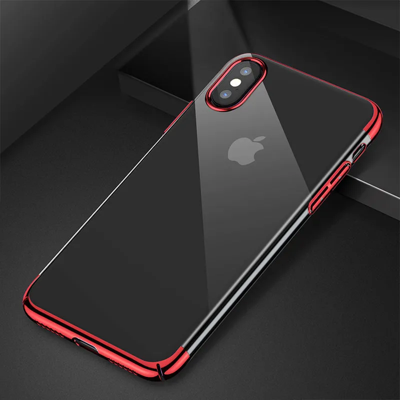 iPhone X Cases Transparency Plastic Case For iPhone X Ultra Thin Protective Shell