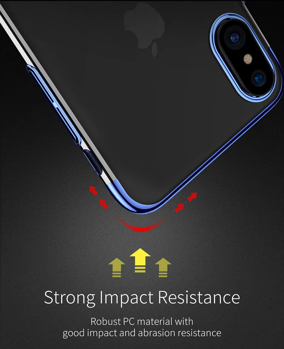 iPhone X Cases Transparency Plastic Case For iPhone X Ultra Thin Protective Shell