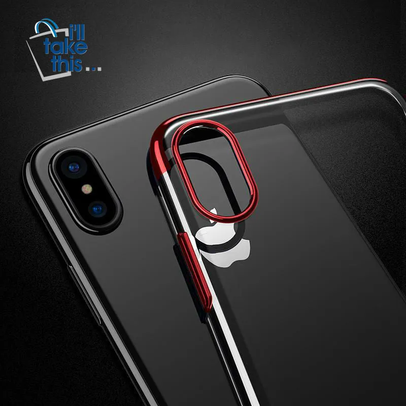 iPhone X Cases Transparency Plastic Case For iPhone X Ultra Thin Protective Shell