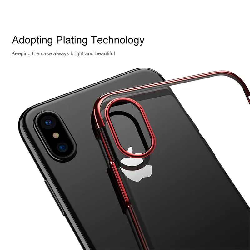 iPhone X Cases Transparency Plastic Case For iPhone X Ultra Thin Protective Shell