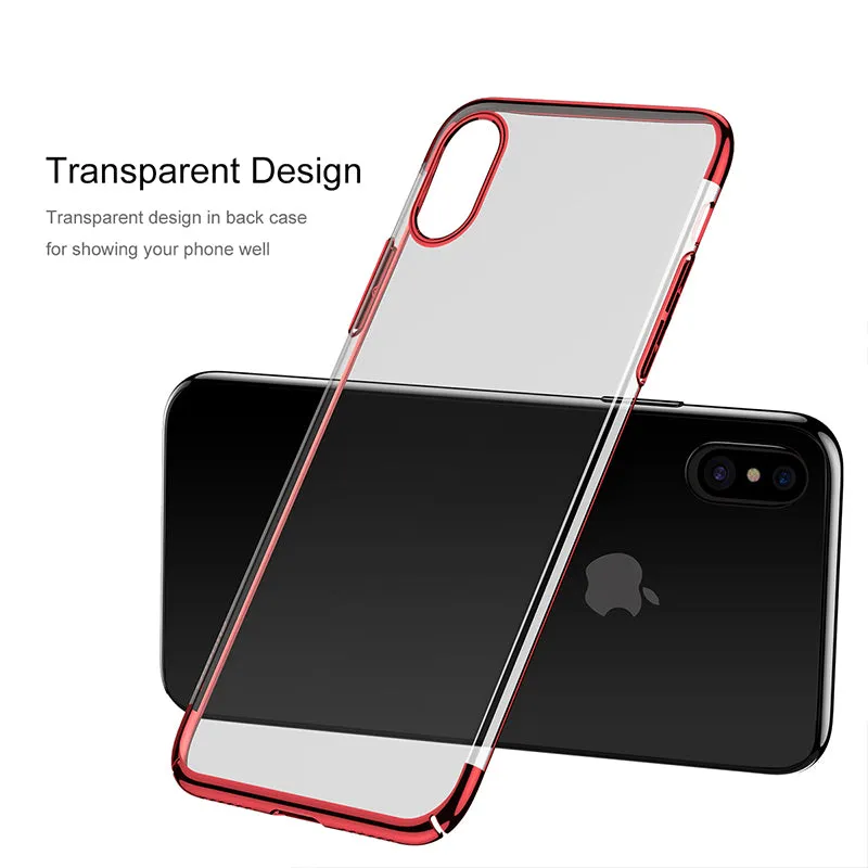 iPhone X Cases Transparency Plastic Case For iPhone X Ultra Thin Protective Shell