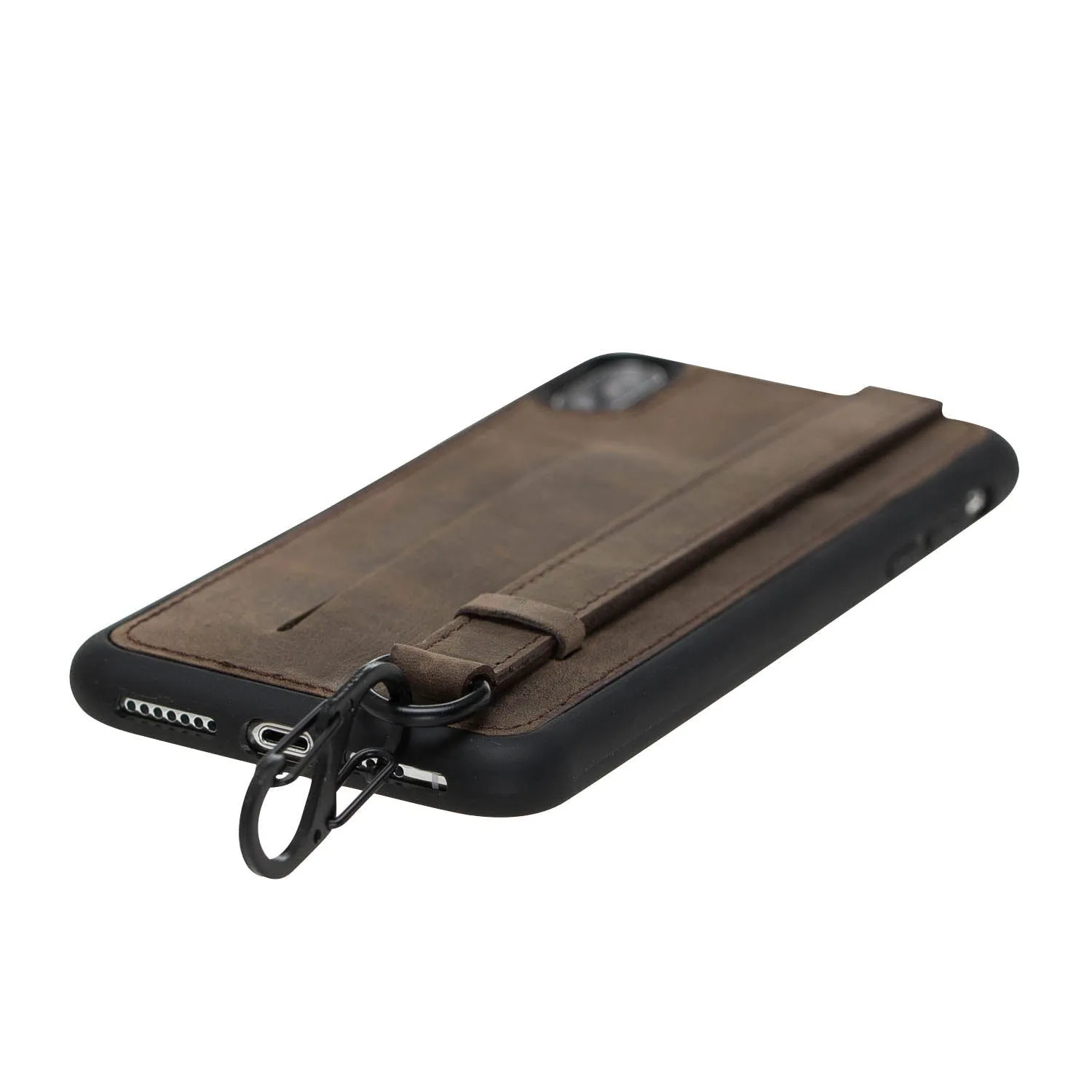 iPhone X / XS Snap-on Leather Grip Case