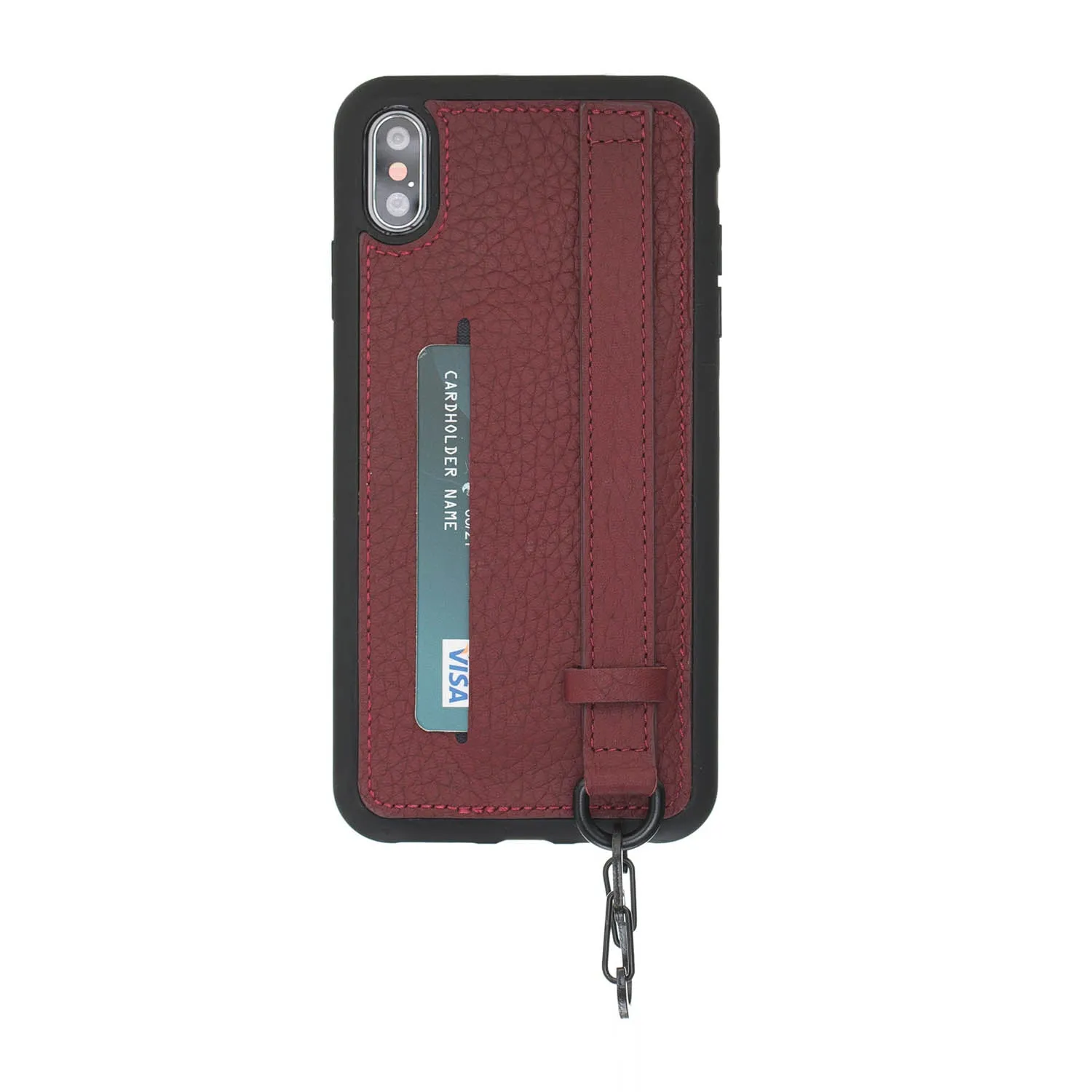 iPhone X / XS Snap-on Leather Grip Case