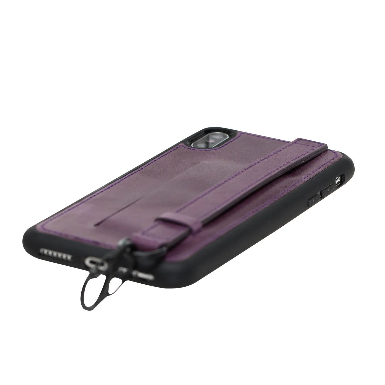iPhone X / XS Snap-on Leather Grip Case