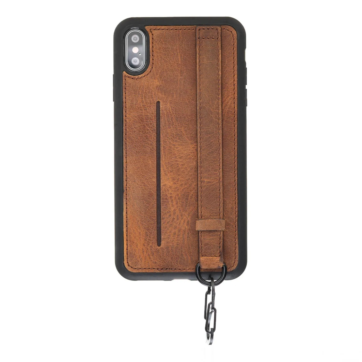 iPhone X / XS Snap-on Leather Grip Case