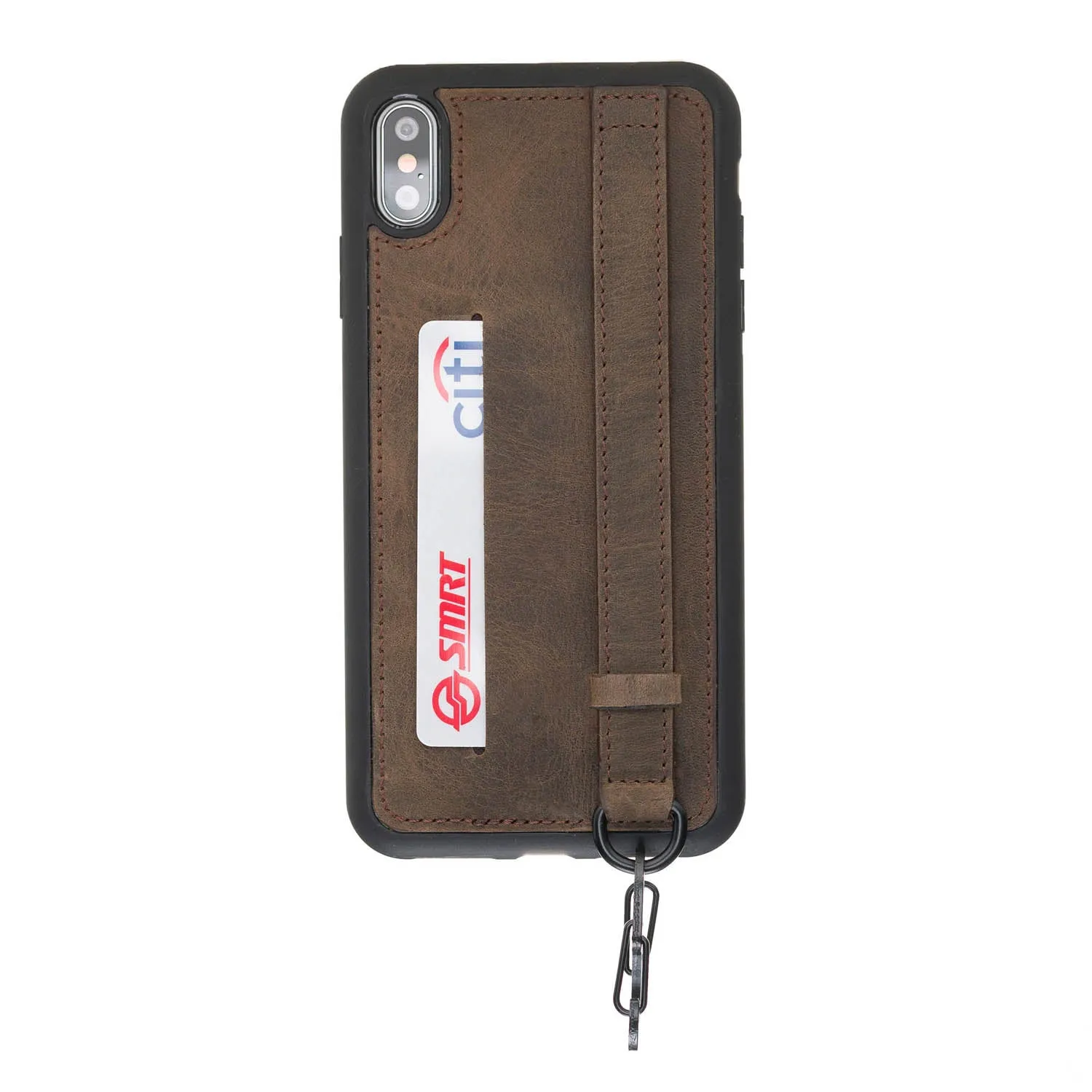 iPhone X / XS Snap-on Leather Grip Case
