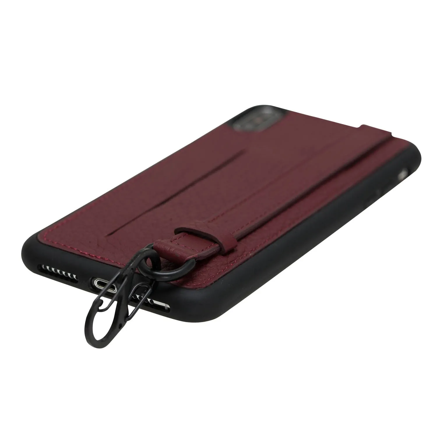 iPhone X / XS Snap-on Leather Grip Case