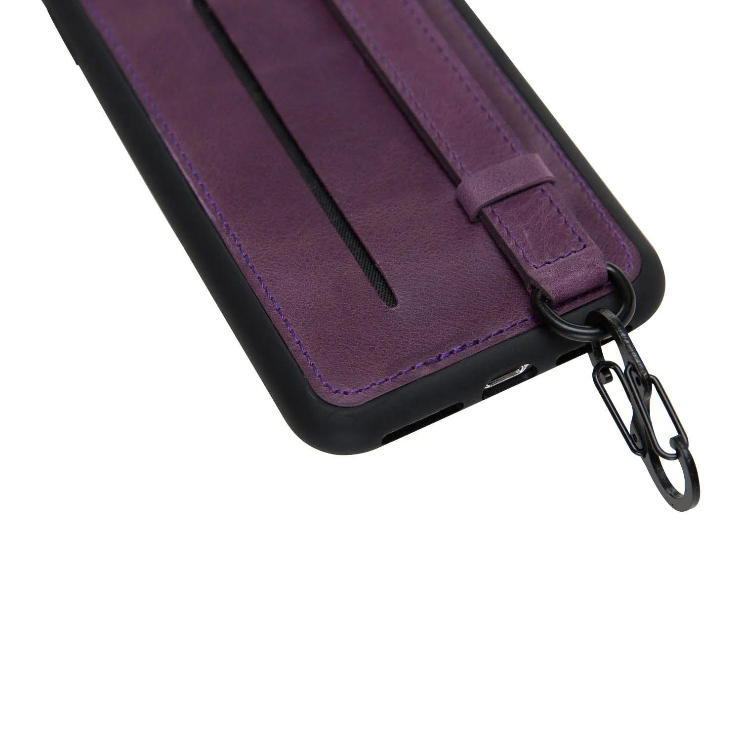 iPhone X / XS Snap-on Leather Grip Case