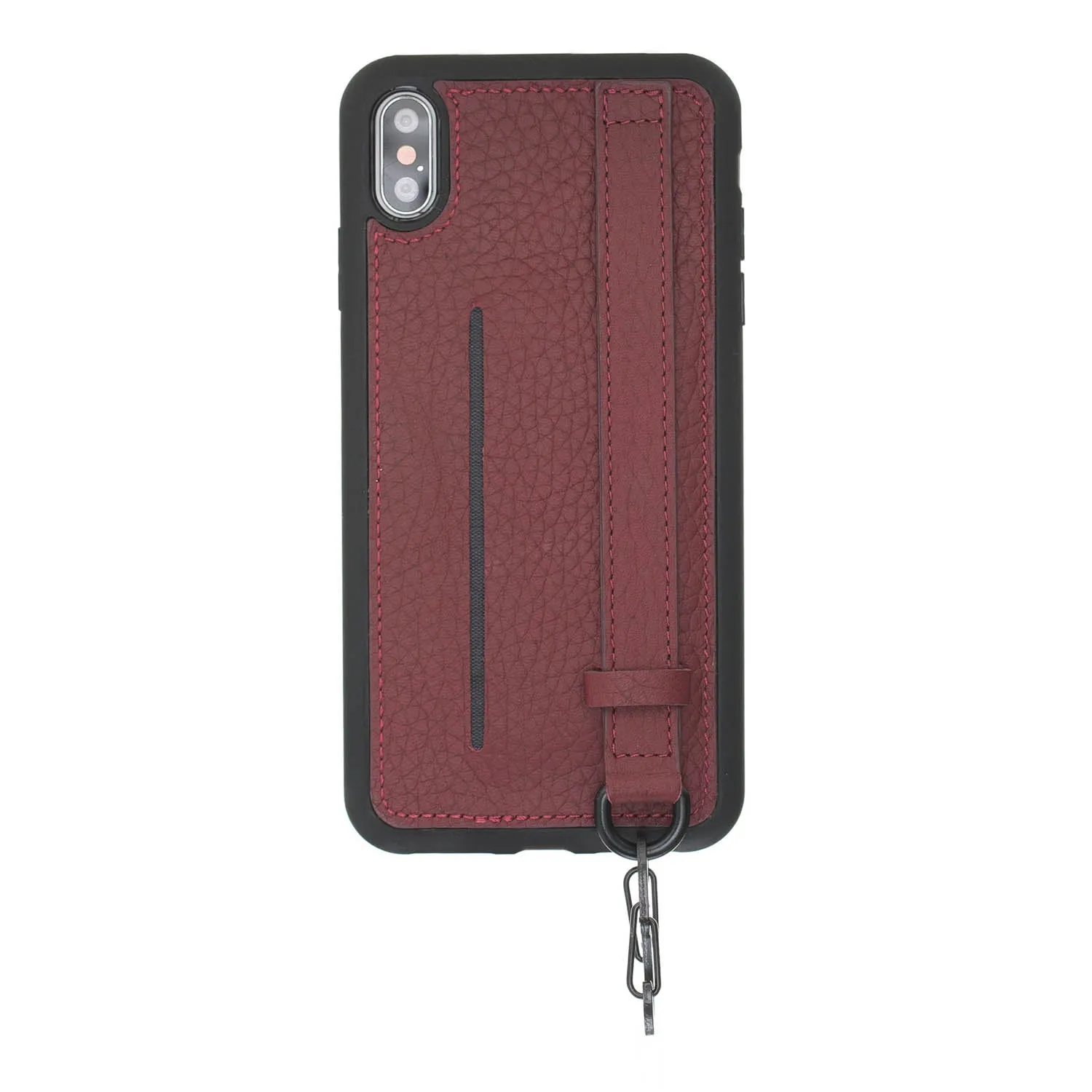 iPhone X / XS Snap-on Leather Grip Case