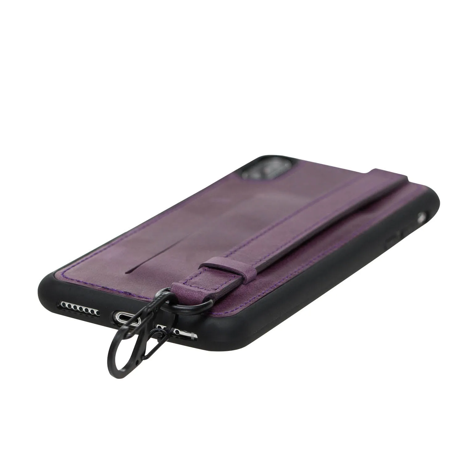 iPhone X / XS Snap-on Leather Grip Case