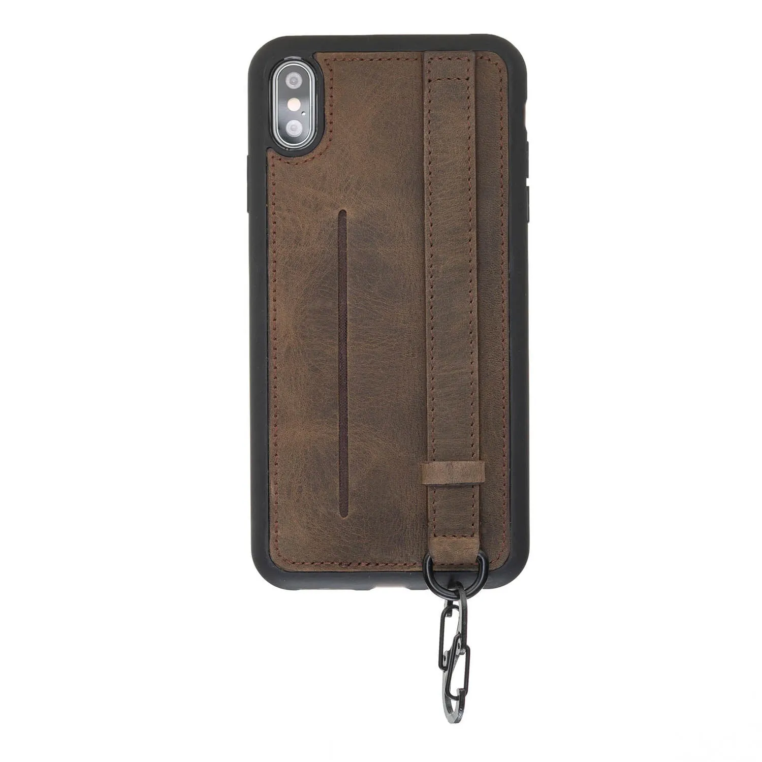 iPhone X / XS Snap-on Leather Grip Case