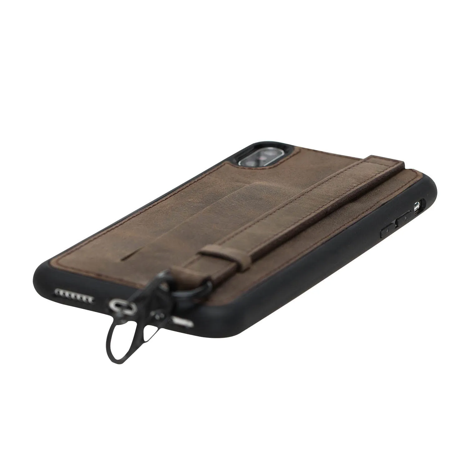 iPhone X / XS Snap-on Leather Grip Case