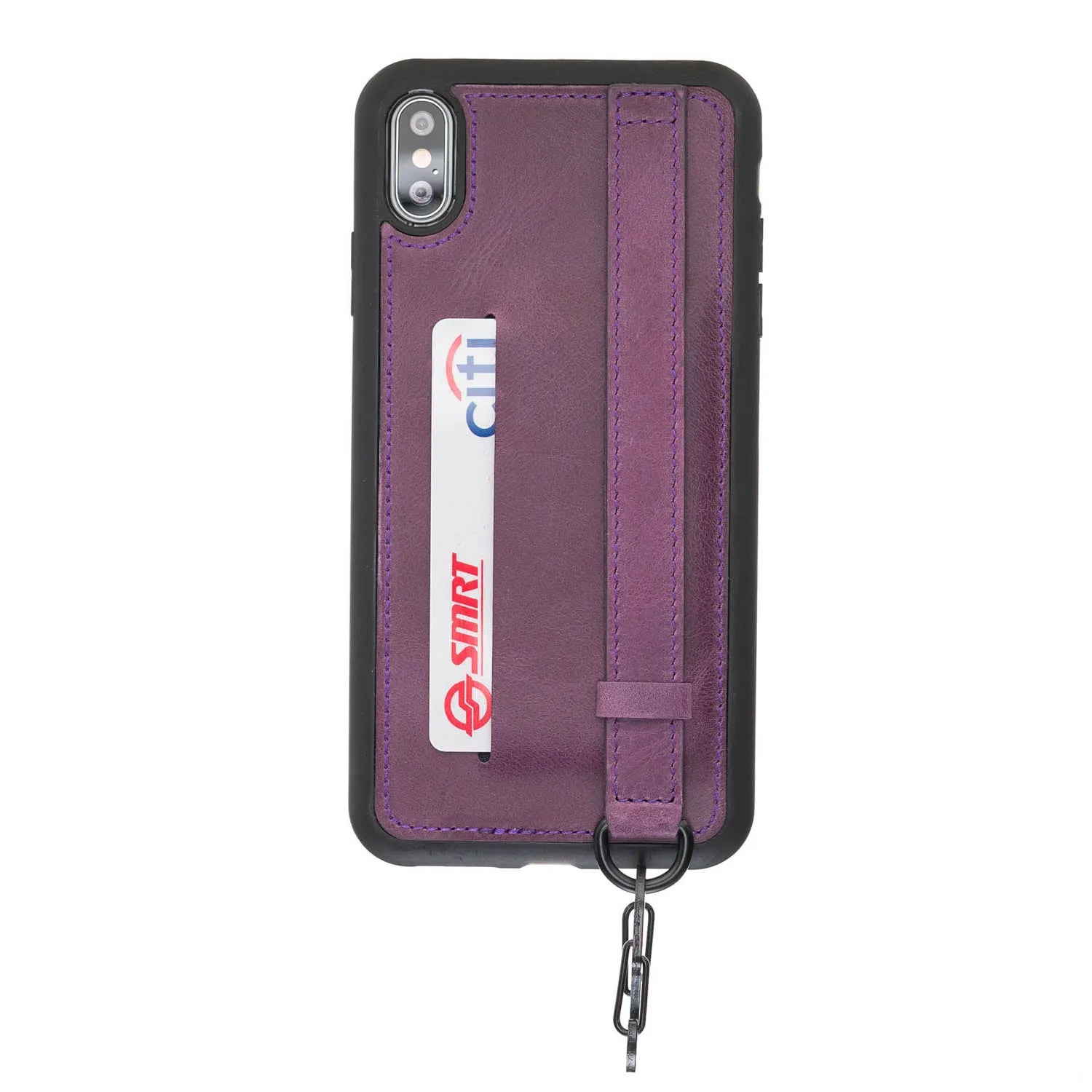 iPhone X / XS Snap-on Leather Grip Case