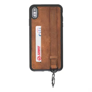 iPhone X / XS Snap-on Leather Grip Case