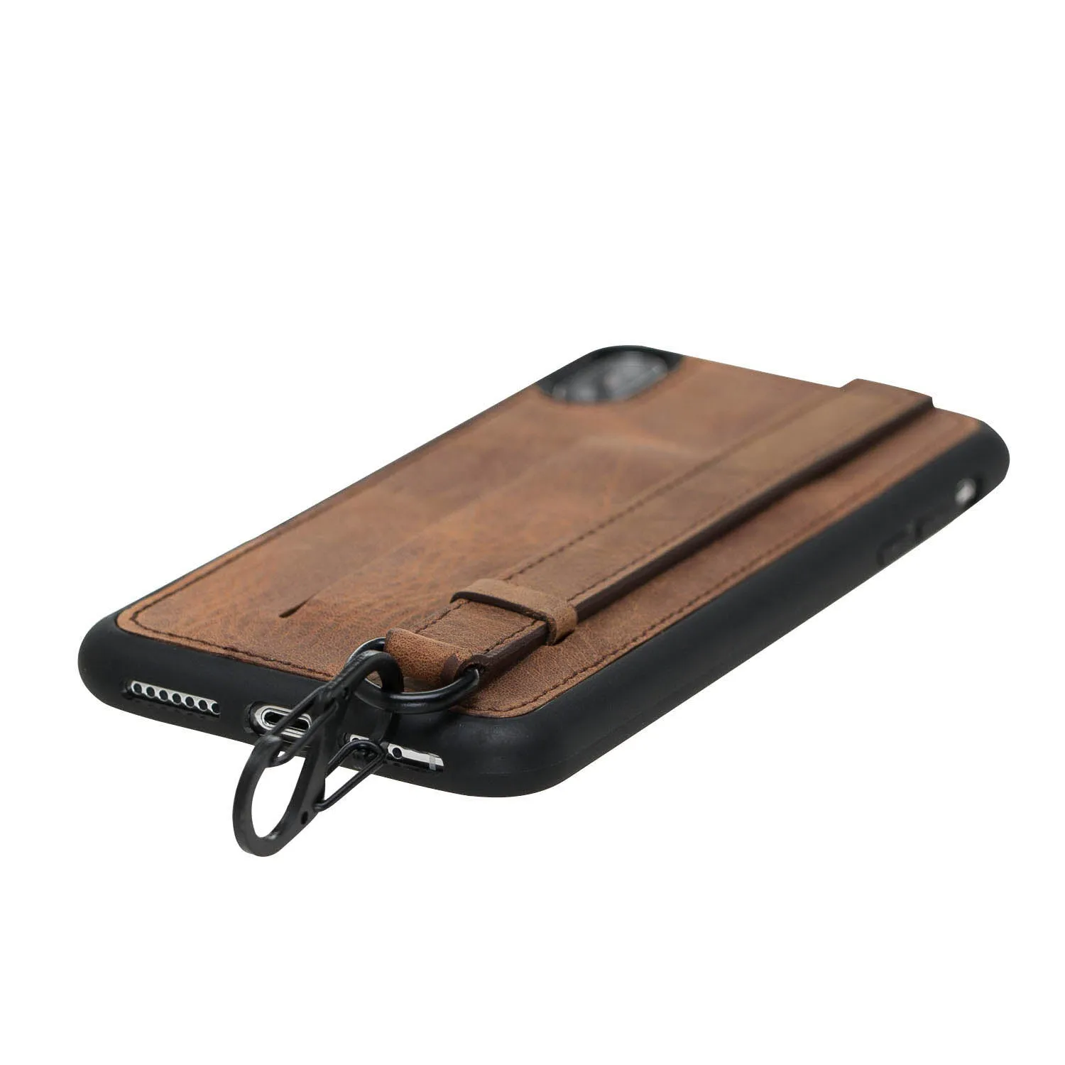 iPhone X / XS Snap-on Leather Grip Case