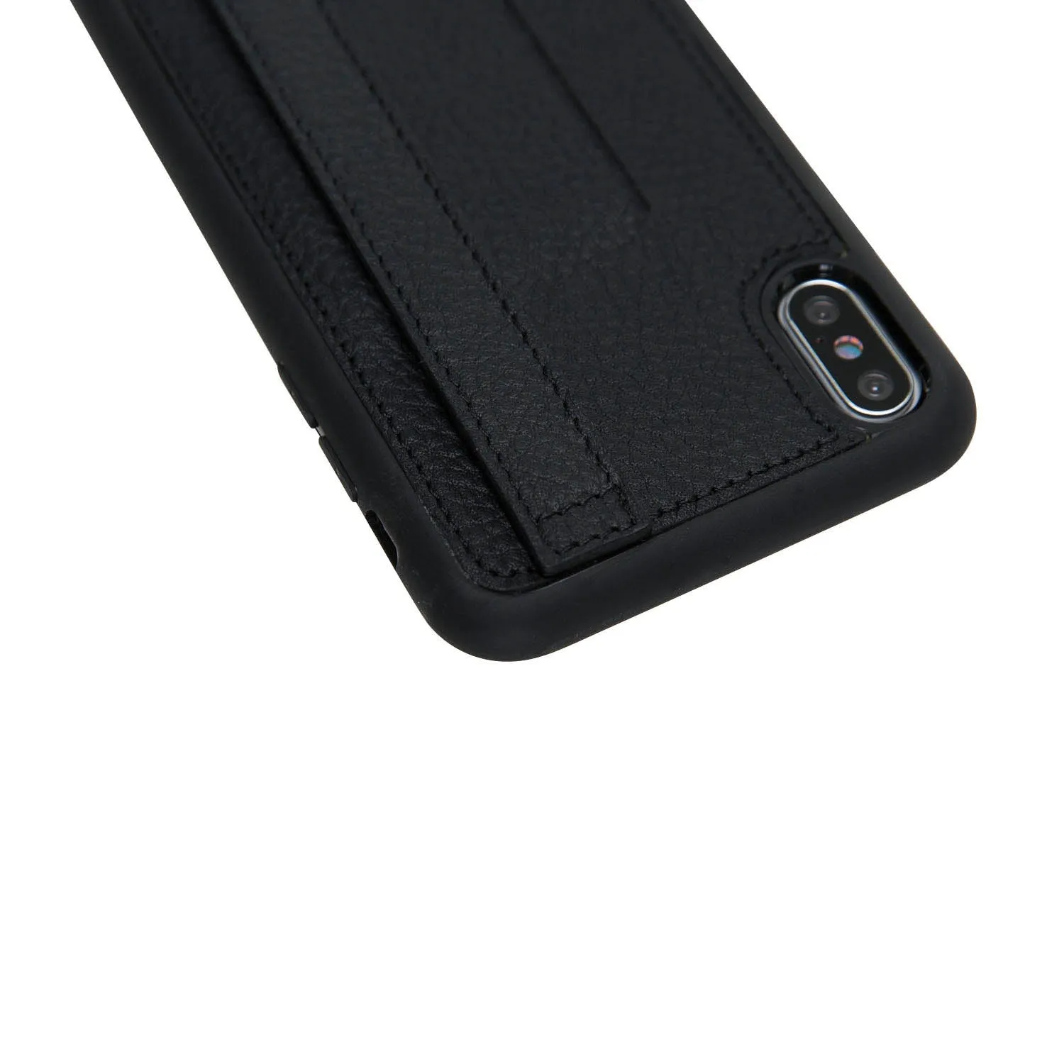 iPhone X / XS Snap-on Leather Grip Case