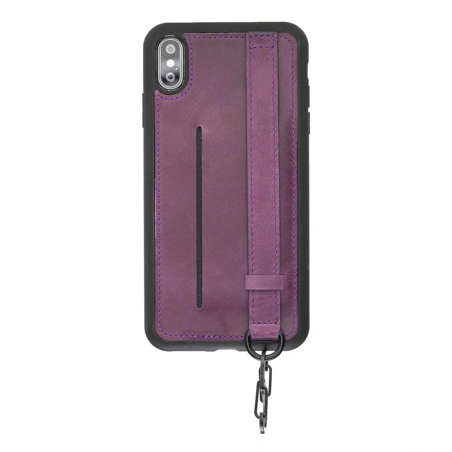 iPhone X / XS Snap-on Leather Grip Case