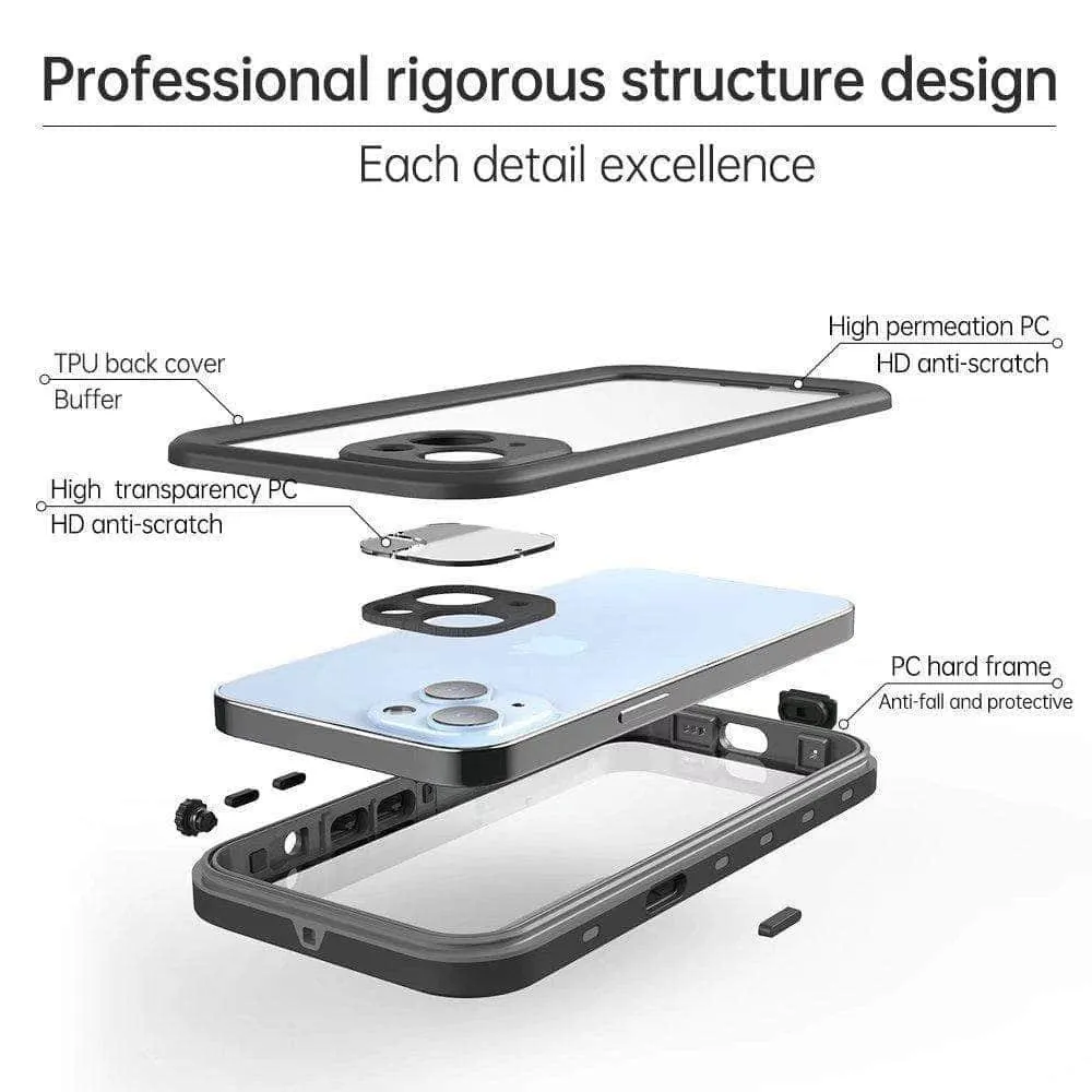 iPhone13 Mini Waterproof Phone IP68 Underwater Diving Case