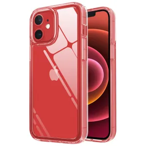 iSoul iPhone 12 Mini Case Acrylic Back Soft TPU Bumper Around Silicone