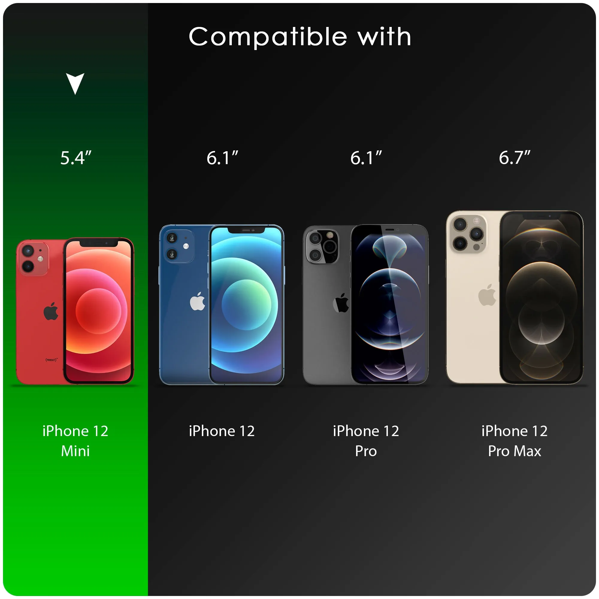 iSoul iPhone 12 Mini Case Acrylic Back Soft TPU Bumper Around Silicone