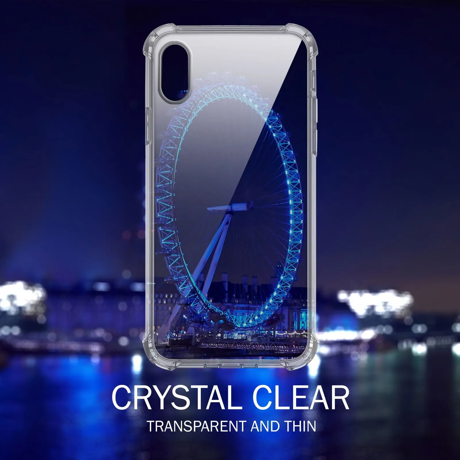 iSoul iPhone X Silicon Gel Case Shock absorb Slim Soft TPU Cover 5.8"