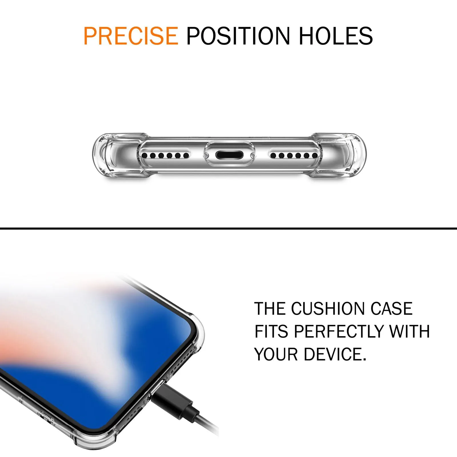 iSoul iPhone X Silicon Gel Case Shock absorb Slim Soft TPU Cover 5.8"