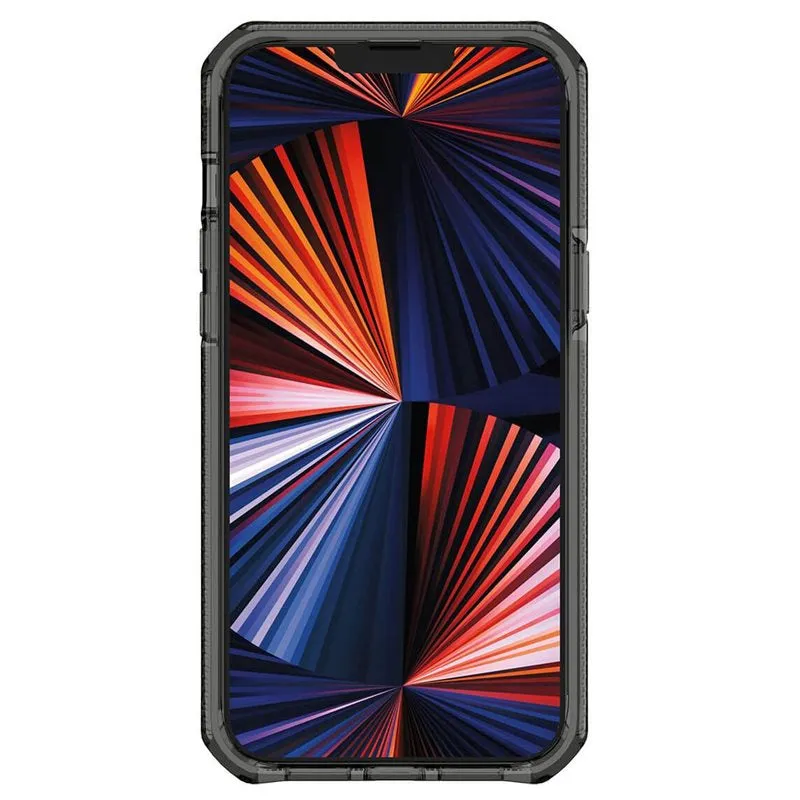 ITSkins - iPhone 13 Pro Max / iPhone 12 Pro Max Supreme Clear Hardcase Case Antimicrobial (AP2N-HBMKC-BKTR) - Transparent / Black