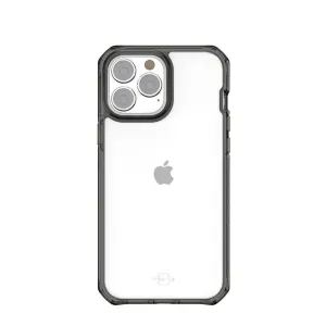 ITSkins - iPhone 13 Pro Max / iPhone 12 Pro Max Supreme Clear Hardcase Case Antimicrobial (AP2N-HBMKC-BKTR) - Transparent / Black