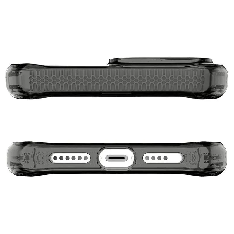 ITSkins - iPhone 13 Pro Max / iPhone 12 Pro Max Supreme Clear Hardcase Case Antimicrobial (AP2N-HBMKC-BKTR) - Transparent / Black