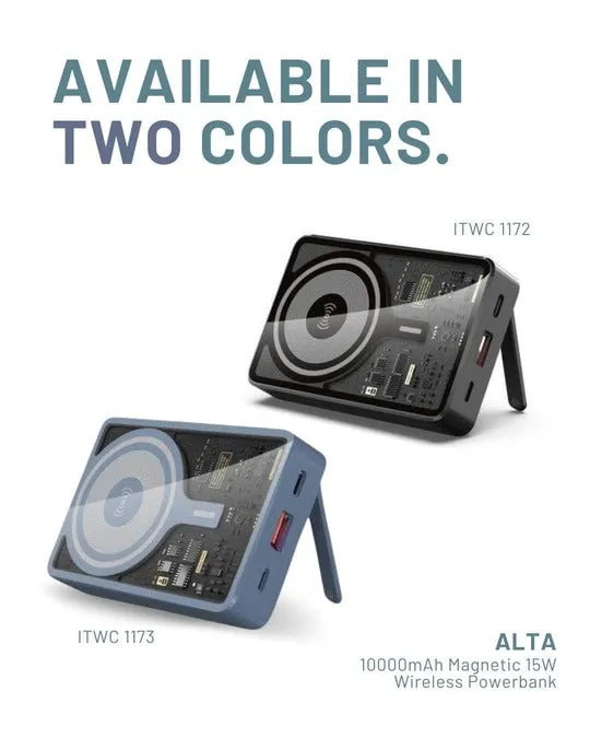 ITWC 1172/3 ALTA - @memorii 10000mAh Magnetic 15W Wireless Powerbank