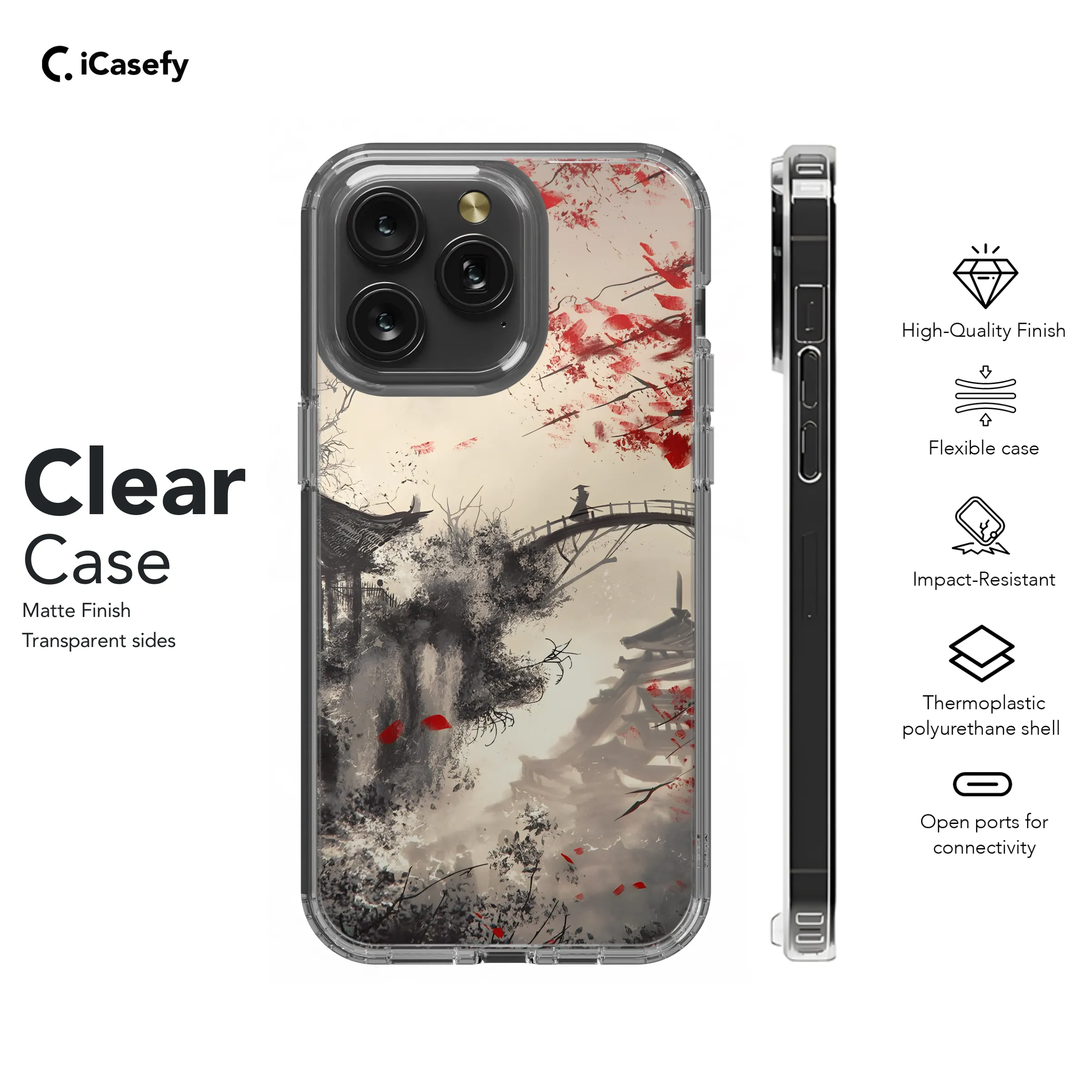 Japanese Art Sakura Phone Case iPhone Samsung Cover Pixel 1944