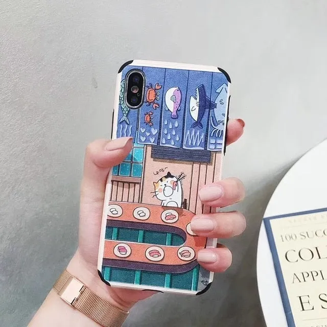Japanese Cat Art Case