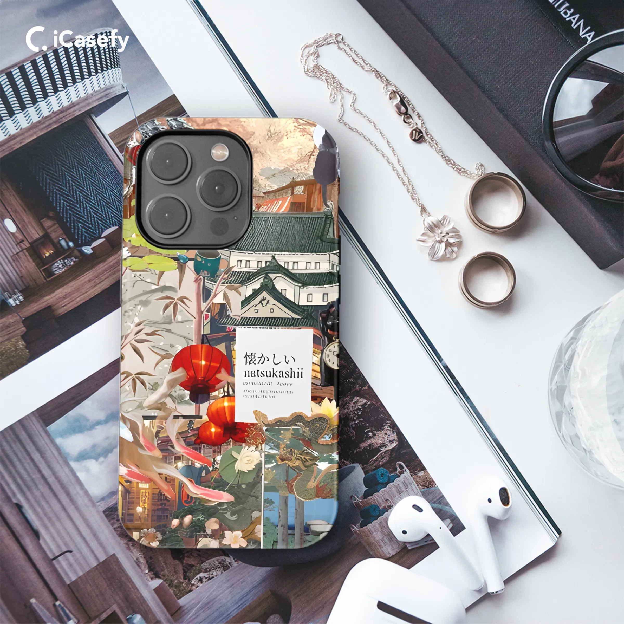 Japanese Mood Board Collage Phone Case iPhone Samsung Cover Pixel 1888