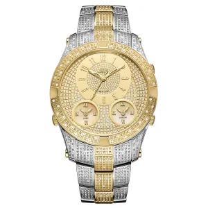 JBW Men's Jet Setter III 1.18 ctw Diamond Stainless Steel Watch J6348C