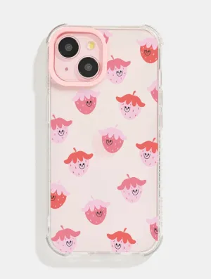 Jessica Lee x Skinnydip Strawberry Smiles Shock iPhone Case